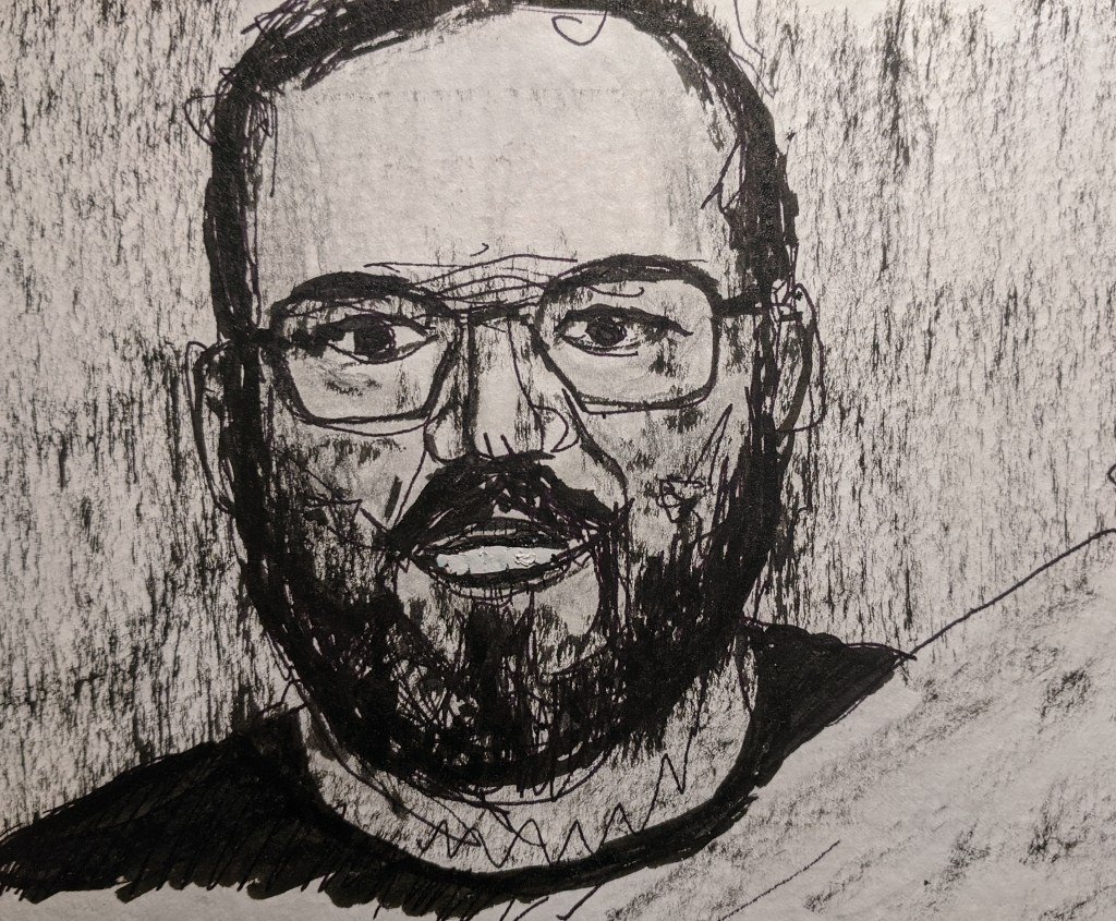 He’s holding a muffler,&nbsp;actually