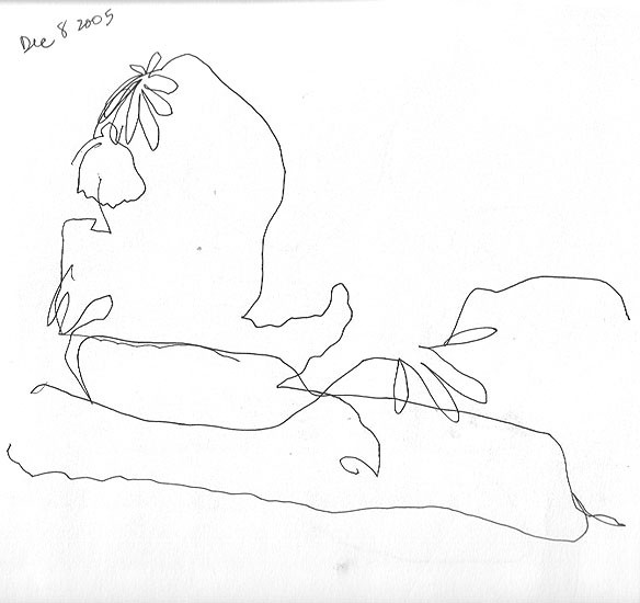 Blind Contour Friday 22 – the travelling arm