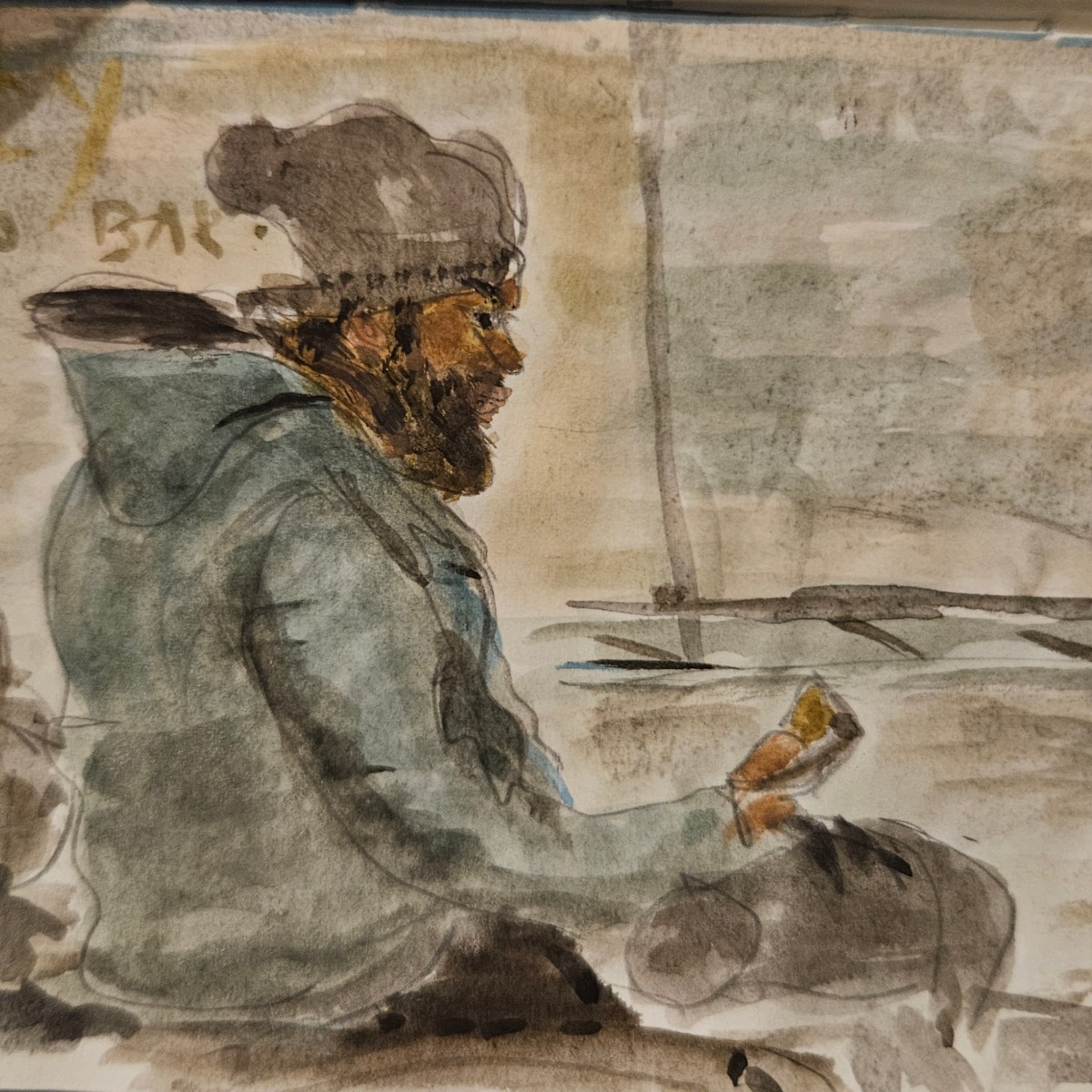 More Drawing in Public at Futures&nbsp;Bistro