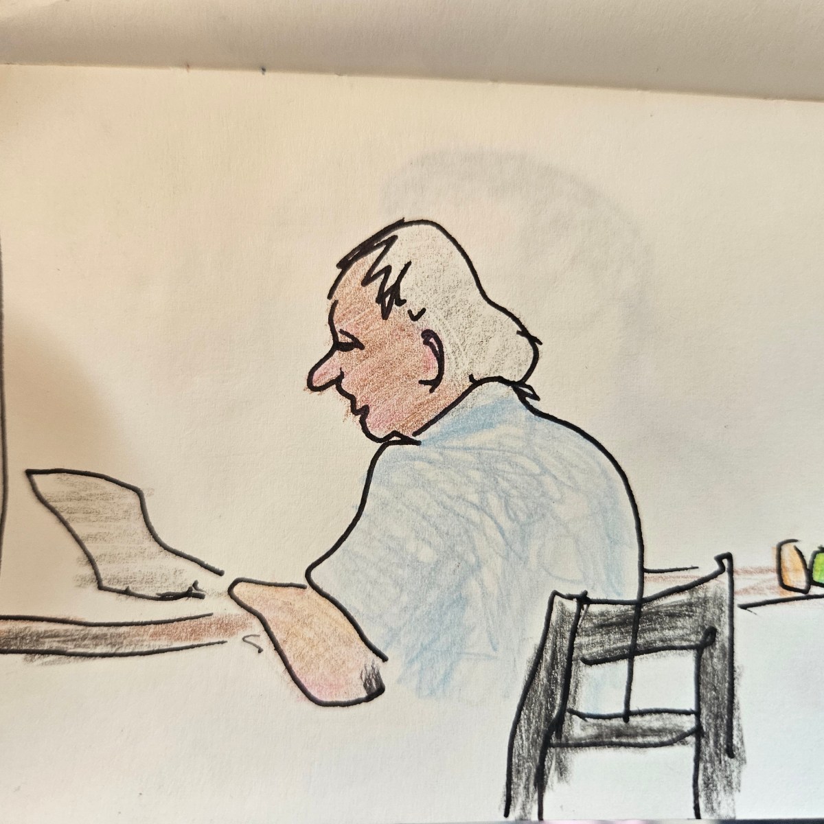 Quick sketches coloured