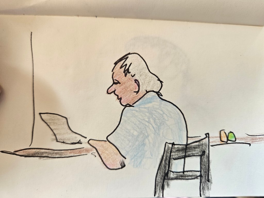 Quick sketches coloured